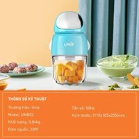 Máy Xay Đa Năng Mini Unie UMB02, Lưỡi Dao 6 Cánh, Công Suất 200w, Hàng Chính Hãng CREEN