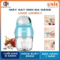 Máy Xay Đa Năng Mini Unie UMB02, Lưỡi Dao 6 Cánh, Công Suất 200w, Hàng Chính Hãng