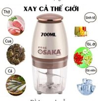 Máy xay đa năng OSAKA Nhật Bản nắp đồng 700ml tiện dụng - Máy say sinh tố, thịt, cá cầm tay , bảo hành 12 tháng , Máy Xay Đồ Ăn Dặm