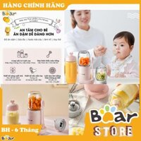Máy Xay Đồ Ăn Dặm cho Bé (3 cối thủy tinh) cao cấp Bear LLJ-C04J1 [Hành Chính Hãng Bảo Hành 6 Tháng]