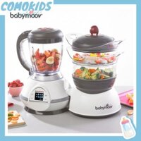 Máy xay hấp đa năng Nutribaby 5in1 Babymoov (Cherry) Cực tiện lợi hàng chính hãng 100%