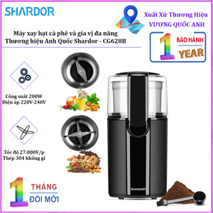 Máy xay hạt cà phê và gia vị đa năng Shardor CG628B