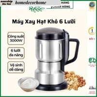 Máy Xay Hạt Food Ngũ Cốc Khô, Máy Xay Gia Vị Lưỡi Dao 6 Cánh Nghiền Mịn Các Loại Hạt Siêu Tiện Dụng (vidamart)