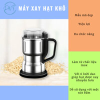 Máy xay hạt khô 6 lưỡi dao cực bén. Cối inox xay bột, gia vị, cà phê đa năng 6 lưỡi dao cực bén