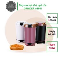 Máy xay hạt khô GRINDER w8801, máy xay ngũ cốc, xay cafe, nấm và các loại hạt