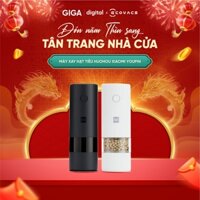 Máy xay hạt tiêu muối gia vị tự động Huohou Xiaomi Youpin bằng pin có đèn LED với 5 chế độ xay