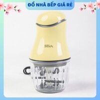 Máy xay mini cầm tay SEKA đa năng, 6 lưỡi cối thủy tinh máy xay ăn dặm cho bé xay thịt cháo - Đồ nhà bếp giá rẻ