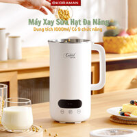 Máy xay nấu đa năng 5 in 1 Ceool,  Máy làm sữa hạt, nấu cháo chậm máy đa năng làm sữa đậu nành KORAMAN