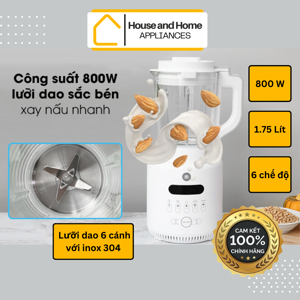 Máy xay nấu làm Sữa hạt đa năng Mishio MK270 800W