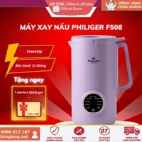 Máy xay nấu, Máy làm sữa hạt đa năng PHILIGER F508 600ml, 6 chức năng xay nấu, BH chính hãng 12 tháng - KimGiang store