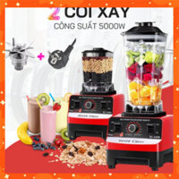 Máy xay nước ép công nghiệp KAW SILVER CREST SC-1589 2 cối đazinăng hiệu suất 4500W, máy nghiền hoa quả đá, rau, thịt, c