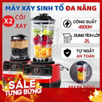 Máy Xay nước ép đa zi năng KAW SILVER CREST SC-1589 máy nghiền hoa quả Công Nghiệp 2 Cối Xay hiệu suất 4500W