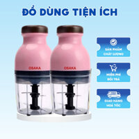 Máy xay osaka 350W 750ml nắp nâu, máy xay thịt, máy xay đá, máy xay sinh tố, máy xay gia vị đa năng