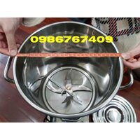 Máy xay rau má, lá dứa, lá nếp loại nồi khung chân inox