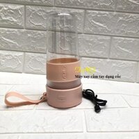 Máy xay sinh tố 2 lưỡi hình cốc, máy xay cầm tay, máy xay mini