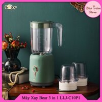 Máy xay sinh tố Bear 3 trong 1 LLJ-C10P1, công xuất 300W, xay đá, thit, rau cũ, đồ khô - hàng chính hãng