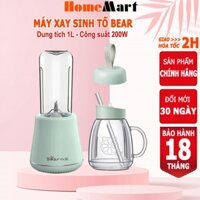 Máy xay sinh tố cầm tay Bear 2 cối xay, công suất lớn, dao 4 lưỡi, HomeMart– Hàng chính hãng