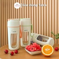 Máy Xay Sinh Tố Cầm Tay, Dung tích 340ml, tích hợp 10 lưỡi dao, xay sinh tố, đá bào, máy xay mini