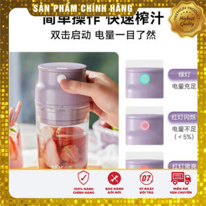 Máy xay sinh tố cầm tay mini tích điện Bear LLJ-Q04H6
