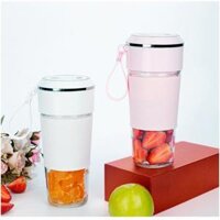 Máy xay sinh tố cầm tay mini, đa năng xay đá thịt JUICER Bảo Hành 12 Tháng, Cốc Thủy Tinh, Dao 4 Lưỡi 3000mah  - Trắng VIP