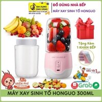 MÁY XAY SINH TỐ CẦM TAY MINI SẠC PIN, MÁY XAY SINH TỐ TRÁI CAY HUGO 6 LƯỠI ĐA NĂNG