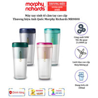 Máy xay sinh tố cầm tay Morphy Richards MR9800 Công suất 50W1A 7,4V Dung Lượng pin 1400mAh - Hàng chính hãng - Tím