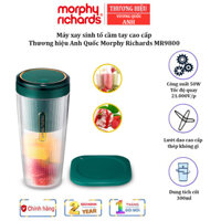 Máy xay sinh tố cầm tay Morphy Richards MR9800 Công suất 50W1A 7,4V Dung Lượng pin 1400mAh - Hàng chính hãng - Xanh