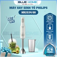 Máy xay sinh tố cầm tay Philips HR2534, 450w - Xay cháo nguội, cháo nóng, rau củ, sinh tố, Hàng Chính Hãng