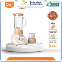 Máy xay sinh tố cối thủy tinh 1.25L Comet CM9956 - Hàng Chính Hãng Bảo Hành 12 Tháng