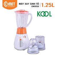 Máy xay sinh tố cối thủy tinh 1.25L COMET - CM9958 (bao bì cũ)