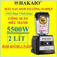 Máy xay sinh tố công nghiệp HAKAIO 5500W 2 LÍT - Xay thịt cá, rau củ quả, sinh tố, ngũ cốc, đồ khô - Bảo hành 24 tháng