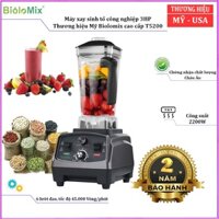 Máy xay sinh tố công nghiệp 3HP Biolomix T5200, 2 lít, công suất 5000W, Heavy Duty Commercial Kitchen Timer Smoothies