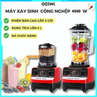 Máy xay sinh tố công nghiệp SILVER CREST Máy say gia đình 4500W 2 cối xay, xay đá, thịt cá thực phẩm, giúp việc pha chế rau củ quả, sinh tố, sữa dễ dàng