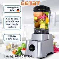 Máy Xay Sinh Tố Công Nghiệp GEMAT HS-211C 2200W chuyên dụng nhà hàng, khách sạn, quán coffee, xay đá, rau má,thịt cá..