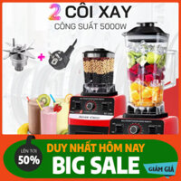 Máy xay sinh tố công nghiệp KAW SILVER CREST SC-1589 2 cối đazinăng công suất 4500W, máy nghiền ngũ cốc đá, rau, thịt,