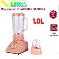 Máy xay sinh tố đa năng 2 cối 420W Ladomax HA-9166-2, cối thủy tinh, công nghệ Nhật bản - Hàng chính hãng - Màu Ngẫu nhiên