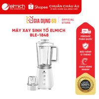 Máy xay sinh tố đa năng 2 cối Elmich BLE-1848, Hòa tan mọi thực phẩm với công suất động cơ lên tới 500W