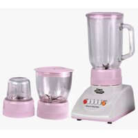 Máy xay sinh tố đa năng 420W Ladomax HA-9166-3 thiết kế 3 cối thủy tinh, động cơ đồng 100 không lo hư hỏng khi quá tải - Hàng chính hãng - Màu Hồng