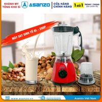 Máy Xay Sinh Tố Đa Năng ASANZO BL200P 300W 1.25 Lít Nhựa Kháng Vỡ Hàng - HÀNG CHÍNH HÃNG BẢO HÀNH 12 THÁNG