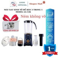 Máy xay sinh tố để bàn đa năng 3 trong 1 LUGIO Model LG-536 dung tích 1L bảo hành 12 tháng