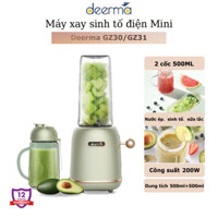 Máy xay sinh tố điện Mini Deerma GZ30/GZ31，2 cối 500mL， đa năng máy xay hoa quả、sinh tố、sữa lắc cầm tay，công suất 200W