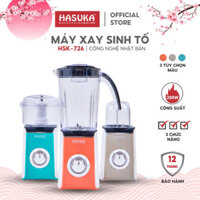 Máy xay sinh tố HASUKA HSK-726 máy xay 3 cối công suất lớn, máy xay đa năng cao cấp chính hãng - BH 12 tháng