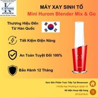 Máy xay sinh tố Hurom Mini Mix & Go - Máy xay trái cây, thực phẩm mini đa năng từ Hàn Quốc