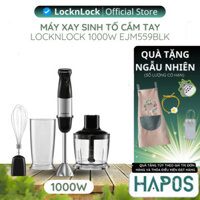 Máy xay sinh tố LocknLock cầm tay 1000W Speed Hand Blender EJM559BLK 500ml 600ml - Chính Hãng - HAPOS HOME