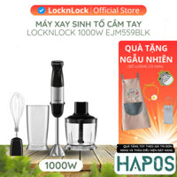 Máy xay sinh tố LocknLock cầm tay 1000W Speed Hand Blender EJM559BLK 500ml 600ml - Chính Hãng - HAPOS MALL OFFICIAL