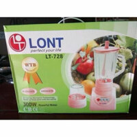 Máy xay sinh tố Lont LT-728 (2 cối thuỷ tinh)