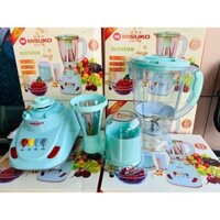 Máy xay sinh tố , máy xay đa năng MISUKO A228 công suất 300W 2 cối xay đá ép trái cây nhanh gọn tiện lợi bảo hành 6T