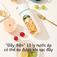 Máy xay sinh tố Nhỏ Cầm Tay Máy Ép Trái Cây Mini Máy Ép Trái Cây Điện Sạc Không Dây USB di động tiện dụng 6 lưỡi dao