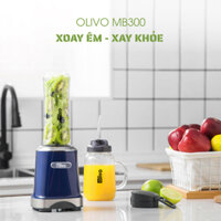 Máy Xay Sinh Tố OLIVO MB300 – 2 Cốc Linh Hoạt – Xay Đá Bào, Sinh Tố, Smoothie – Dung Tích 600ML