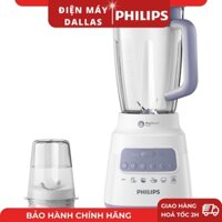 Máy Xay Sinh Tố Philips HR2221/00 (Trắng) - Hàng Phân Phối Chính Hãng - Bảo Hành 24 Tháng Toàn Quốc - Cối Xay Nhựa - 1.5